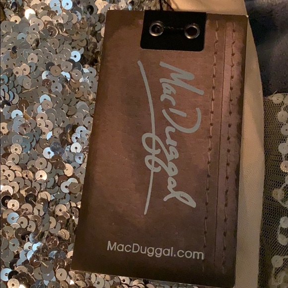 Mac Duggal turquoise formal dress - Picture 6 of 7